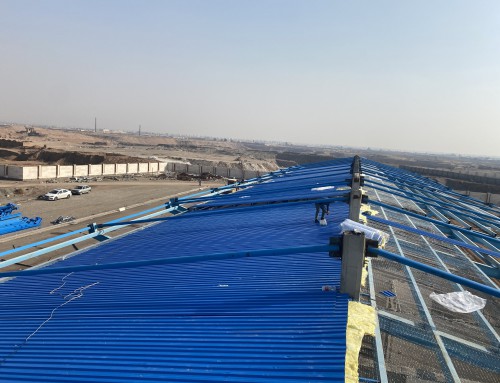 آغازعملیات اجرایی پوشش سقف های فلزی میدان میوه وتره بار راه ابریشم(خاوران)